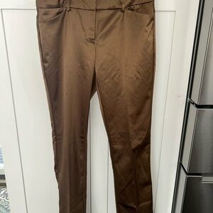New York & Company Satin brown trousers